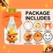 Small 12 Pack Little Cutie Baby Shower Party Favors - Candy Jars with Ribbons and Stickers - DIY Party Decoration(Orange)
